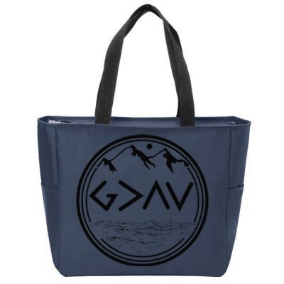 God Is Greater Than HIghs And Lows Disciple And Christian Zip Tote Bag