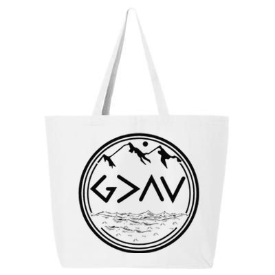 God Is Greater Than HIghs And Lows Disciple And Christian 25L Jumbo Tote