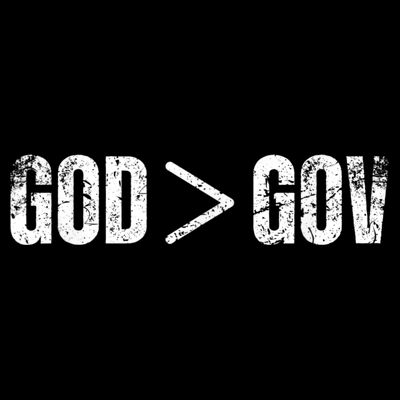 God Is Greater Than Gov Vintage Distressed Anti Government T-Shirt