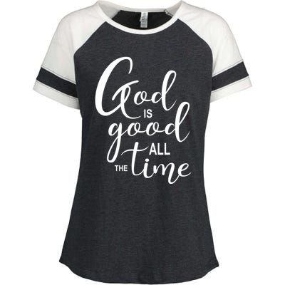 God Is Good International 'S Day Christian Gift Enza Ladies Jersey Colorblock Tee