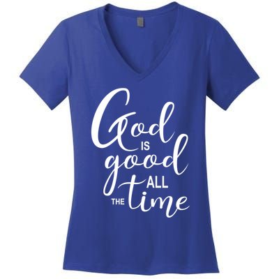 God Is Good International 'S Day Christian Gift Women's V-Neck T-Shirt