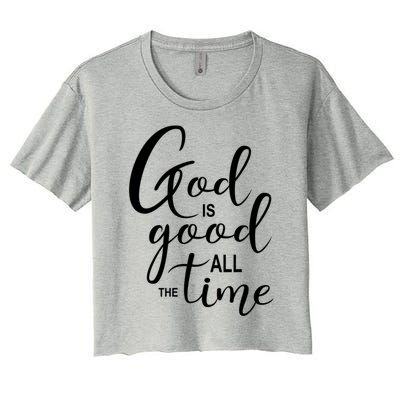 God Is Good International 'S Day Christian Gift Women's Crop Top Tee