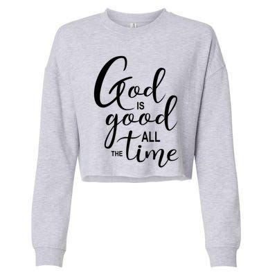 God Is Good International 'S Day Christian Gift Cropped Pullover Crew