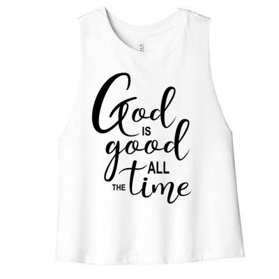 God Is Good International 'S Day Christian Gift Women's Racerback Cropped Tank