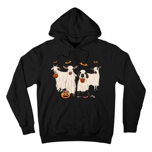 Goat In Ghost Costume Happy Halloween Day Hoodie