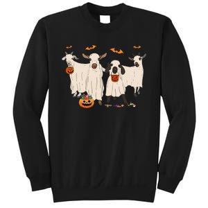 Goat In Ghost Costume Happy Halloween Day Sweatshirt