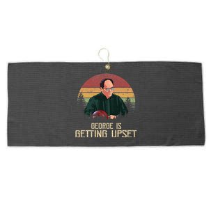 George Is Getting Upset Large Microfiber Waffle Golf Towel