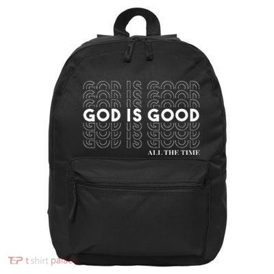 God is Good Christian Worship Preacher's 16 in Basic Backpack