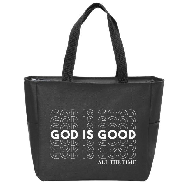 God is Good Christian Worship Preacher's Zip Tote Bag