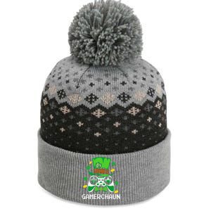 Gamer Irish Games Funny Saint Patrick Day Gamer Gift Love The Baniff Cuffed Pom Beanie