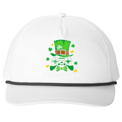 Gamer Irish Games Funny Saint Patrick Day Gamer Gift Love Snapback Five-Panel Rope Hat