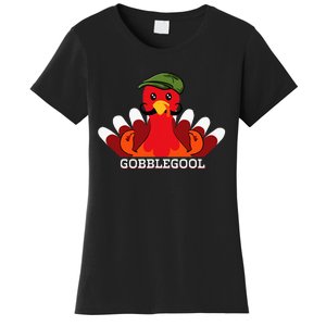 Gobblegool Italian Gobble Turkey Day Fall Thanksgiving Women's T-Shirt