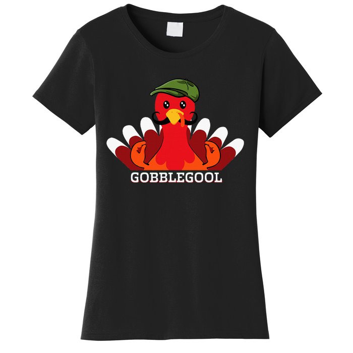 Gobblegool Italian Gobble Turkey Day Fall Thanksgiving Women's T-Shirt