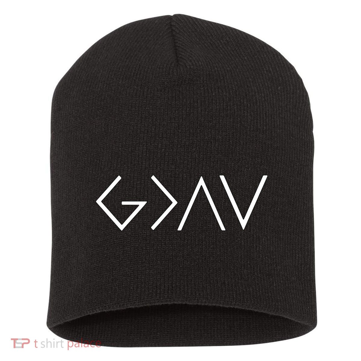 God Is Greater Than The Highs And Lows Christian Short Acrylic Beanie