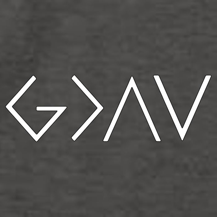 God Is Greater Than The Highs And Lows Christian Vector Backpack