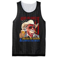 God Is Great Beer Is Good And Kamala Are Crazy Funny Quote Mesh Reversible Basketball Jersey Tank