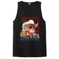 God Is Great Beer Is Good And Kamala Are Crazy Funny Quote PosiCharge Competitor Tank