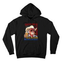 God Is Great Beer Is Good And Kamala Are Crazy Funny Quote Tall Hoodie