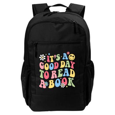 Groovy It's Good Day To Read Book Library Reading Lover Gift Daily Commute Backpack