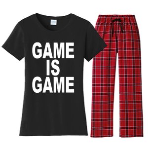 Game Is Game Women's Flannel Pajama Set