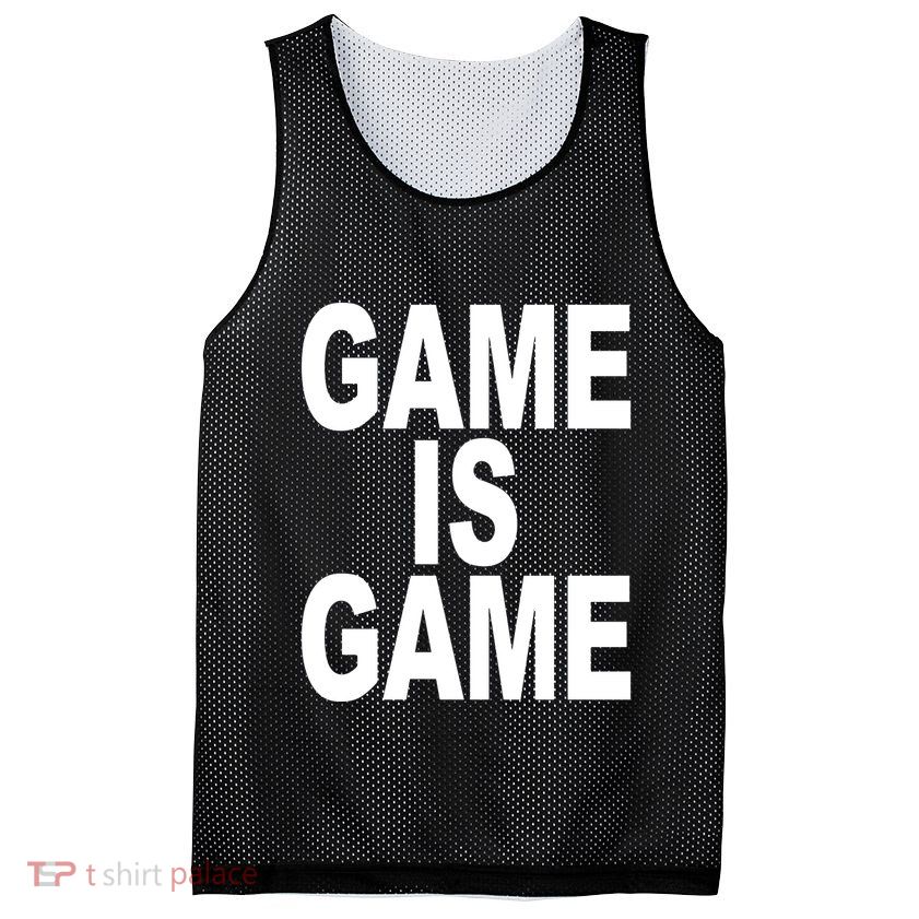 Game Is Game Mesh Reversible Basketball Jersey Tank