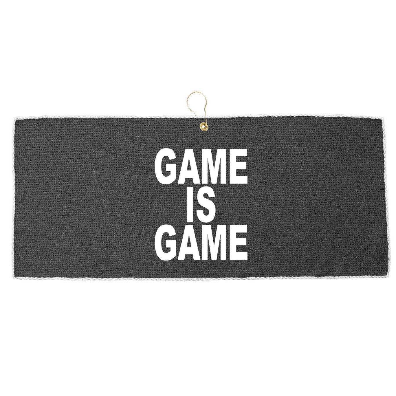 Game Is Game Large Microfiber Waffle Golf Towel