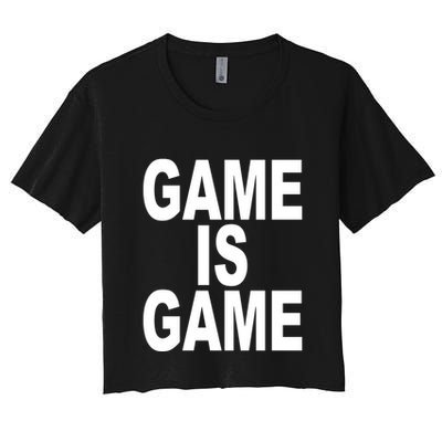 Game Is Game Crop Top