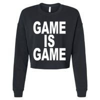 Game Is Game Cropped Pullover Crew