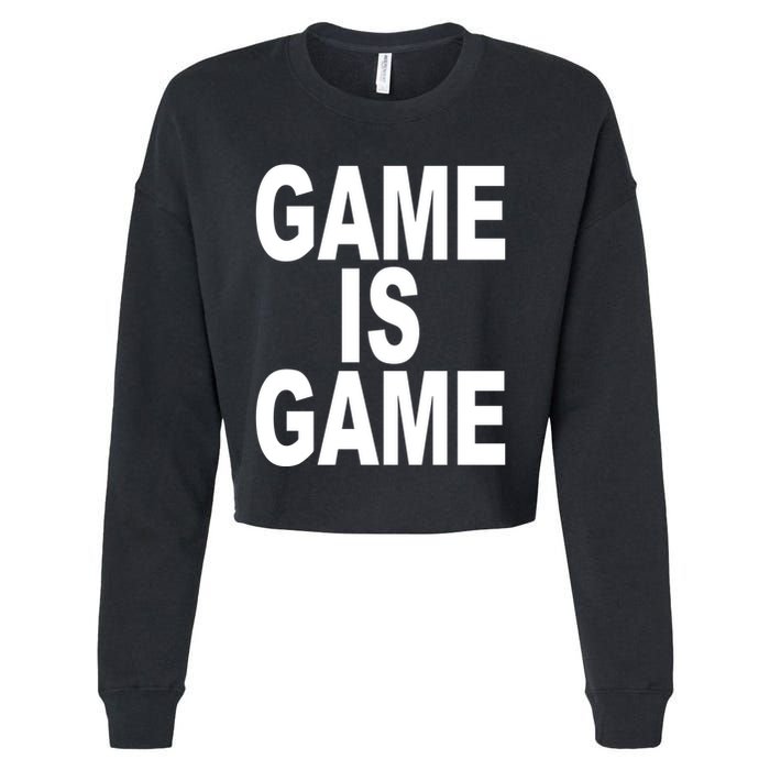 Game Is Game Cropped Pullover Crew