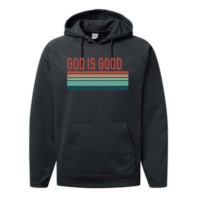 God Is Good All The Time Performance Fleece Hoodie