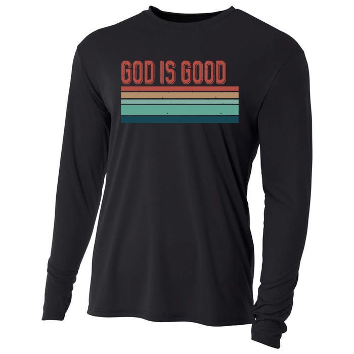 God Is Good All The Time Cooling Performance Long Sleeve Crew