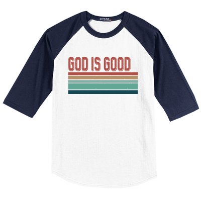 God Is Good All The Time Baseball Sleeve Shirt