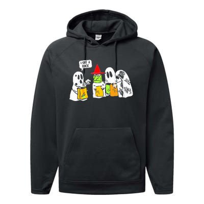 Ghosts I Got A Rock Funny Halloween Performance Fleece Hoodie