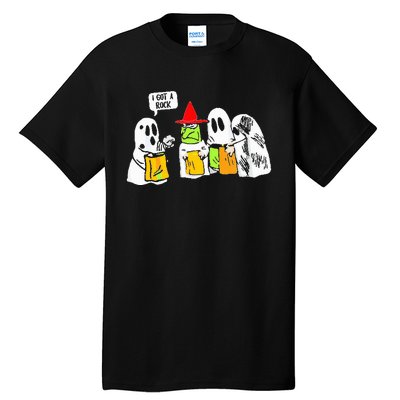 Ghosts I Got A Rock Funny Halloween Tall T-Shirt