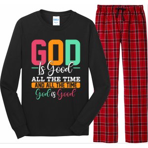 God Is Good Jesus Christian Religion Faith Church Gift Long Sleeve Pajama Set