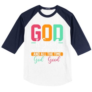 God Is Good Jesus Christian Religion Faith Church Gift Baseball Sleeve Shirt