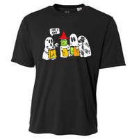 Ghosts I Got A Rock Funny Halloween Cooling Performance Crew T-Shirt