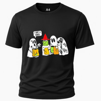 Ghosts I Got A Rock Funny Halloween Cooling Performance Crew T-Shirt