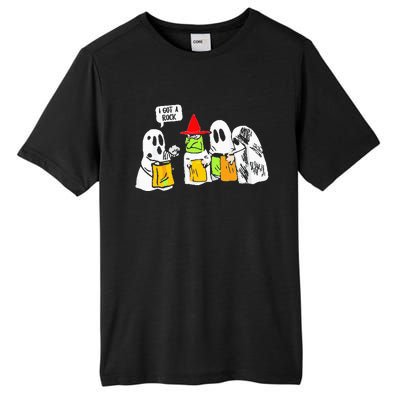 Ghosts I Got A Rock Funny Halloween Tall Fusion ChromaSoft Performance T-Shirt