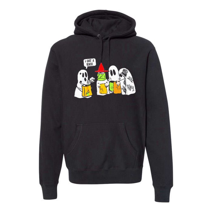 Ghosts I Got A Rock Funny Halloween Premium Hoodie