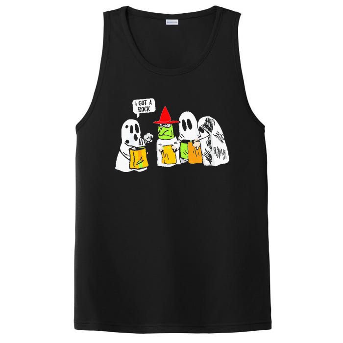 Ghosts I Got A Rock Funny Halloween PosiCharge Competitor Tank