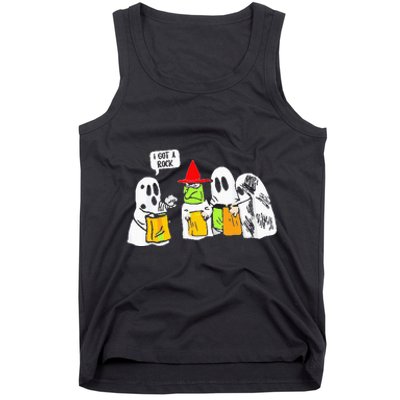 Ghosts I Got A Rock Funny Halloween Tank Top