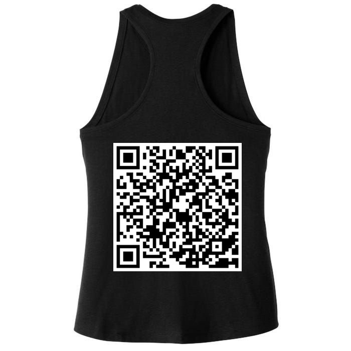 God Is Greater QR Code Ladies PosiCharge Tri-Blend Wicking Tank