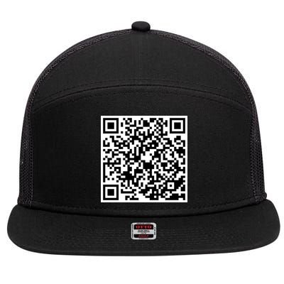 God Is Greater QR Code 7 Panel Mesh Trucker Snapback Hat