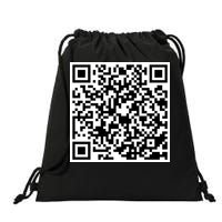 God Is Greater QR Code Drawstring Bag