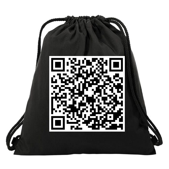 God Is Greater QR Code Drawstring Bag
