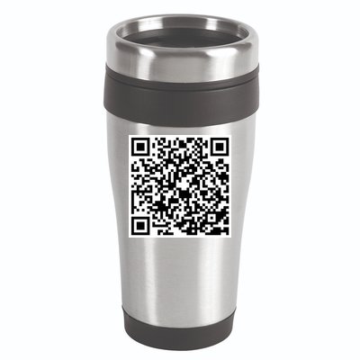God Is Greater QR Code 16oz Travel Tumbler