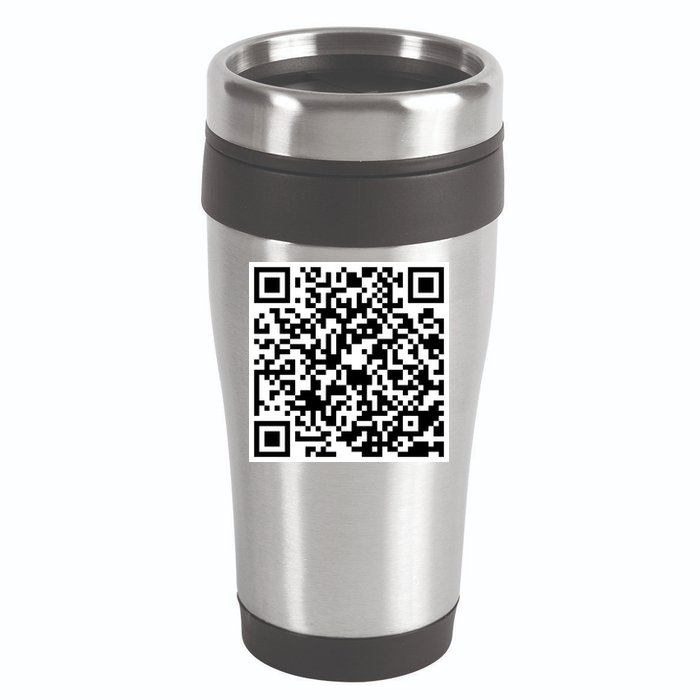 God Is Greater QR Code 16oz Travel Tumbler