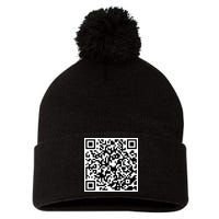 God Is Greater QR Code Pom Pom 12in Knit Beanie