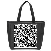 God Is Greater QR Code Zip Tote Bag